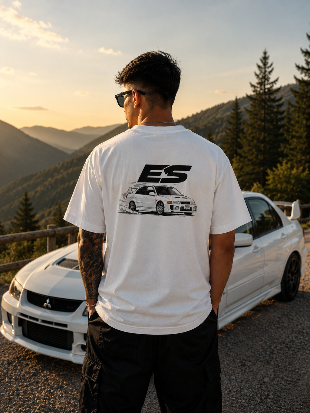 Rally Car Tee Backprint  (printed)