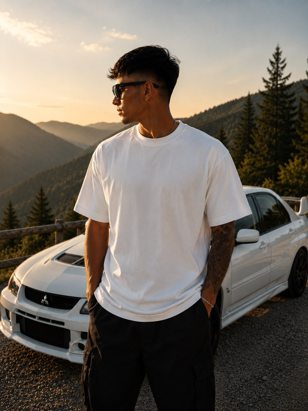 Rally Car Tee Backprint  (printed)