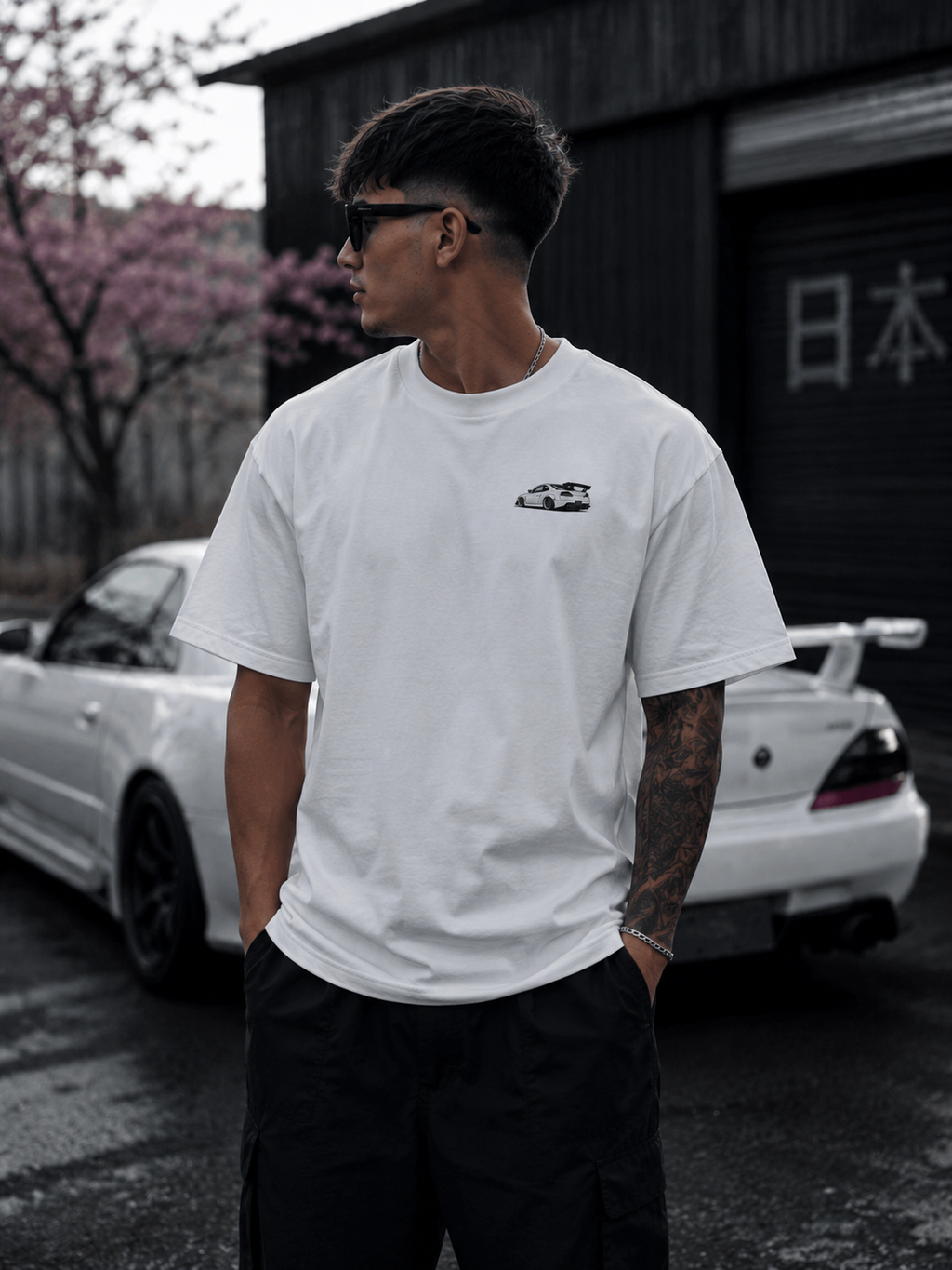 JDM Car Tee with Backprint (printed)